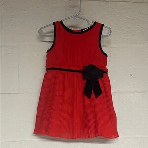 Kate Spade New York Toddler Pleated Chiffon Dress Studio Red Size 2T